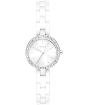 image of Dkny Women-s City Link White Ceramic Watch 26mm