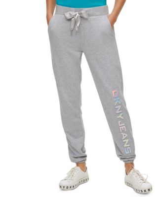 DKNY Jeans - Hologram-Logo Satin-Drawstring Jogger Pants