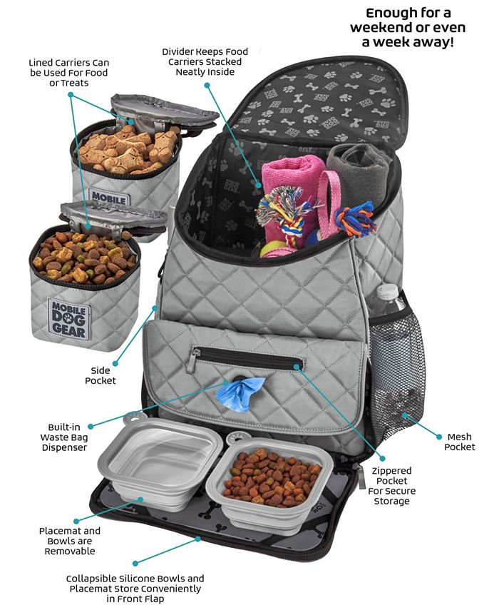 Mobile Dog Gear Weekender Backpack Set, 7 Piece Macy's