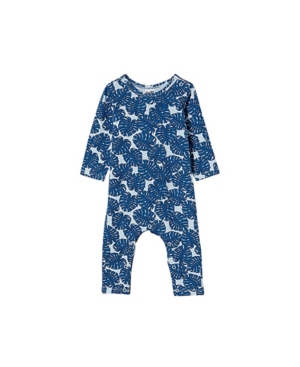 Cotton On Baby Boys and Girls The Long Sleeve Snap Romper