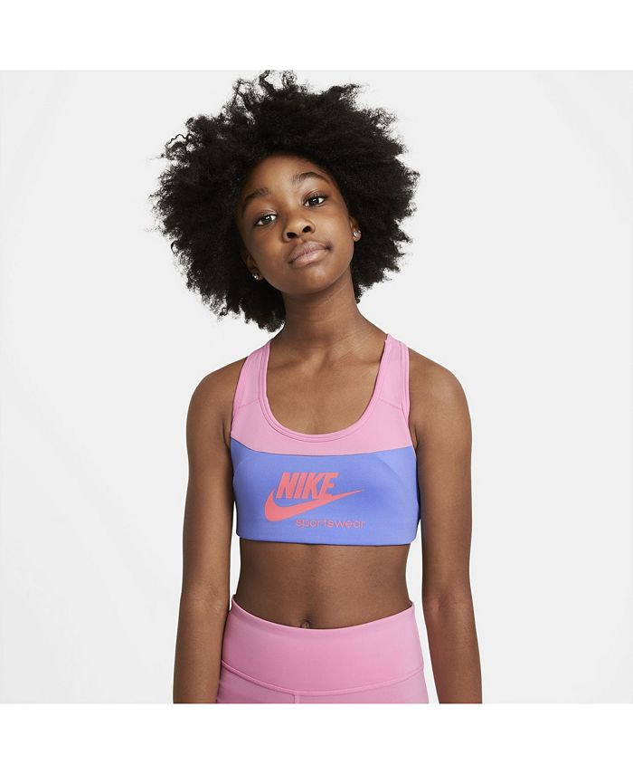 Nike Big Girls Swoosh Sports Bra - Macy's