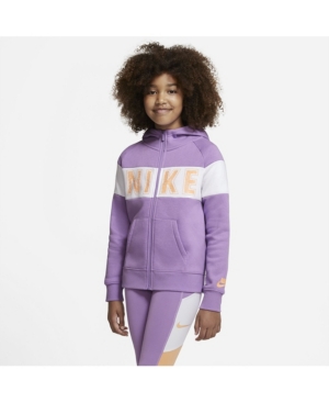 image of Nike Sportswear Big Girl-s Graphic Full-Zip Hoodie