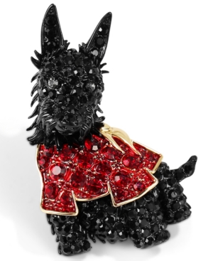 image of Charter Club Black Dog Box Pin, Created for Macy-s