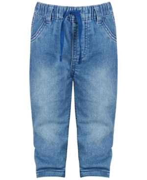image of First Impressions Baby Boys Denim Cuff Jeans, Created for Macy-s