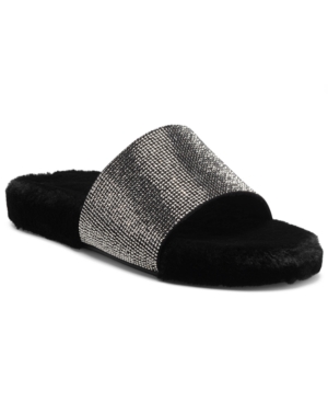 image of Inc Feymin Faux-Fur Slipper Slides, Created for Macy-s Women-s Shoes