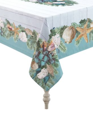 Christmas By The Sea Tablecloth - 70" x 84"