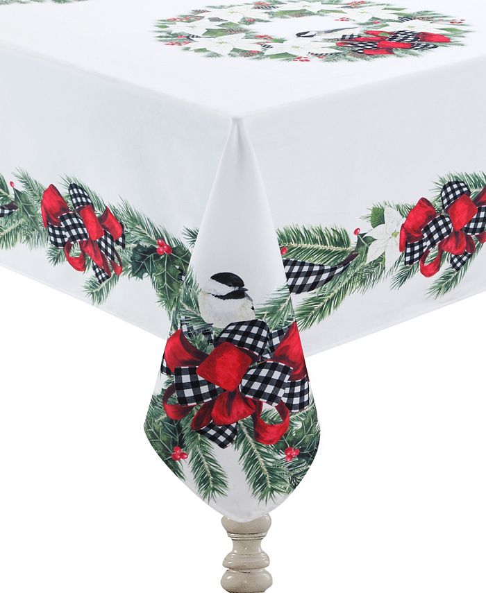 Laural Home Christmas Trimmings Tablecloth - 70