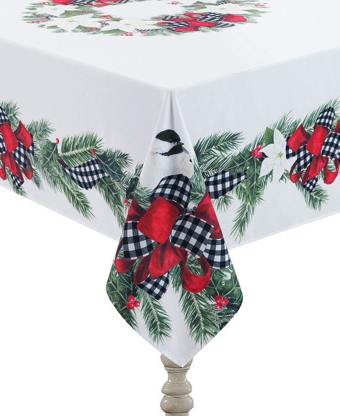 Laural Home Christmas Trimmings Tablecloth - 70