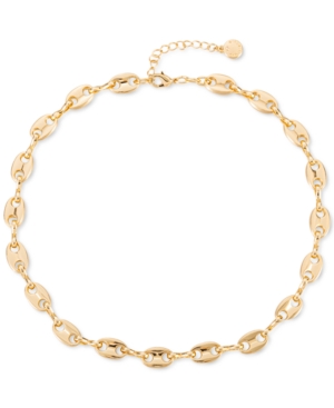 image of Charter Club Gold-Tone Oval Link All-Around Necklace, 17
