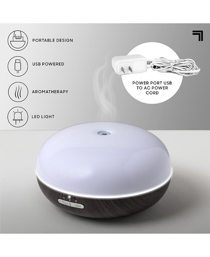 Sharper Image Diffuser Ultrasonic Aromatherapy Dome LED 100mL Macy