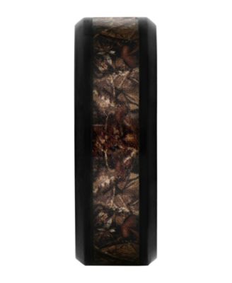 Macy's Men's Camo Inlay Stainless Steel Wedding Band