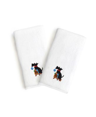 Linum Home Textiles Beach Life Embroidered Luxury Hand Towels, Set of 2 -  Macy's