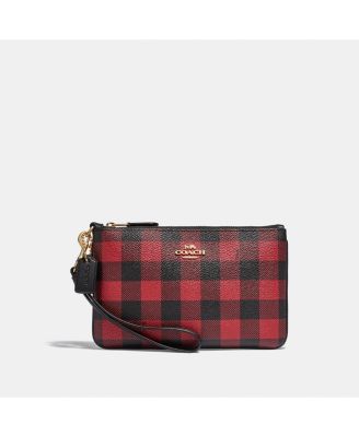 plaid coach wallets for women