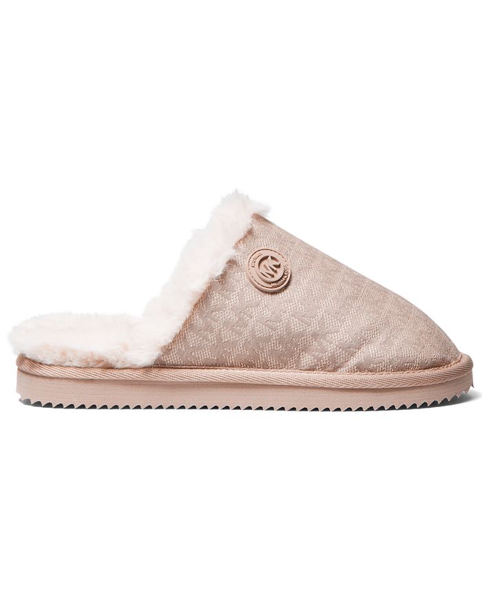 michael kors white slippers