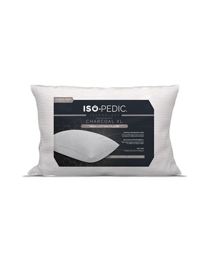 Iso-Pedic Luxury Knit Charcoal Infused Pillow - Macy's