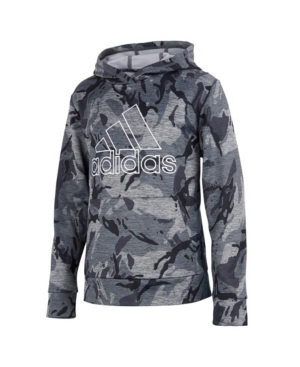 image of Big Boys Long Sleeve Heathered Core Camo Hooded Pullover