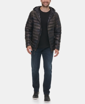 Calvin Klein Men's Packable Down Hooded Puffer Jacket Created for Macy's