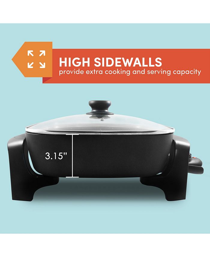 Elite Gourmet Deep Electric Skillet & Reviews Small Appliances