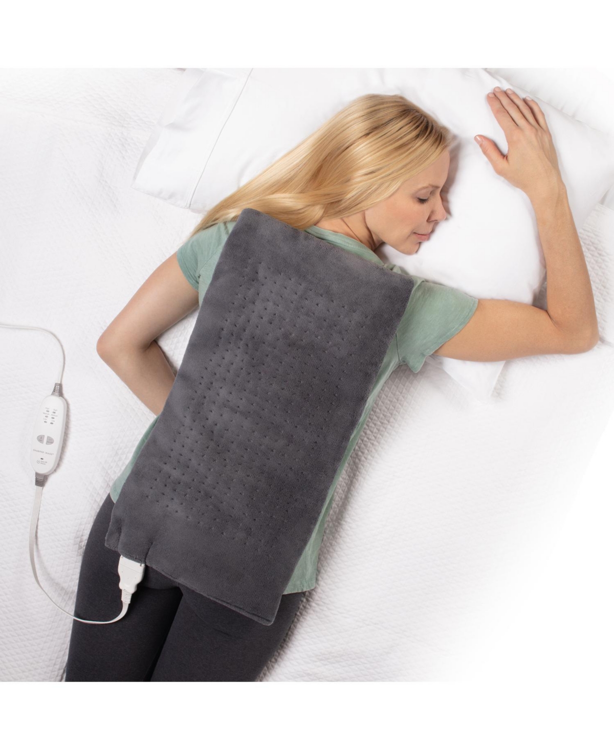 Sharper Image Massaging Weighted Heating Pad 12 Settings