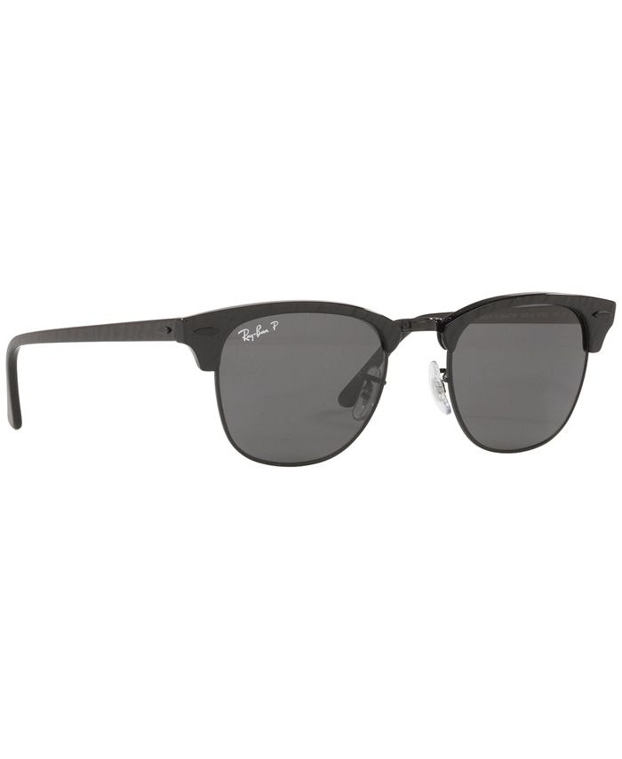 Ray-Ban Unisex Clubmaster Polarized Sunglasses, RB3016 51 - Macy's