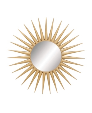 Cosmoliving By Cosmopolitan Gold Glam Metal Wall Mirror, 42 X 42 In Gold-tone
