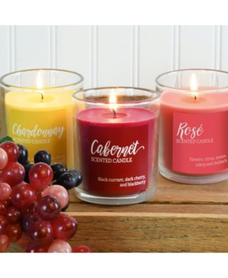 LumaBase Scented Candles- Wine Collection- Set of 3