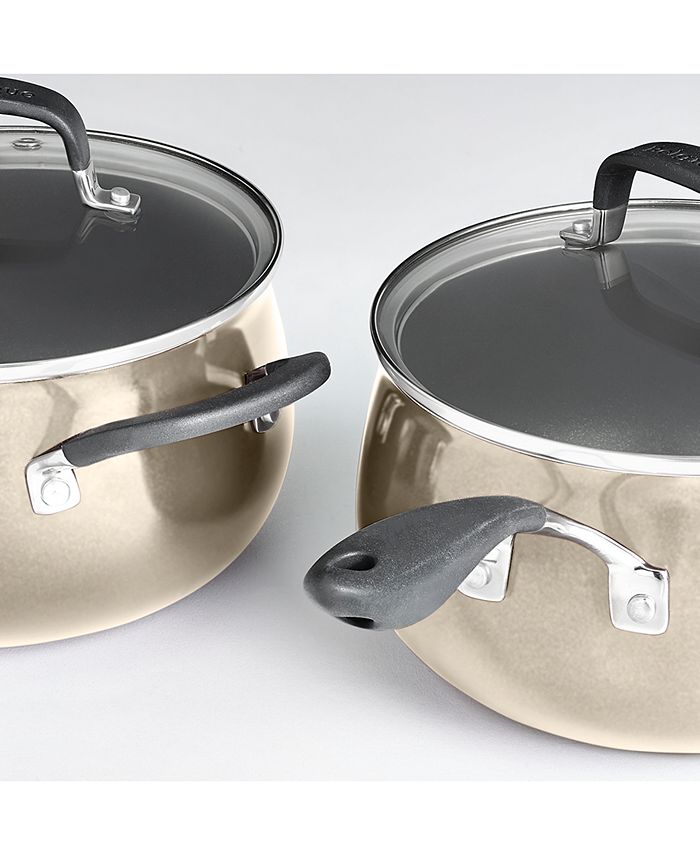 Belgique Nonstick Aluminum Champagne 12Pc. Cookware Set, Created for