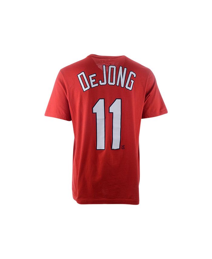 Men's Nike Paul DeJong Red St. Louis Cardinals Name & Number T-Shirt