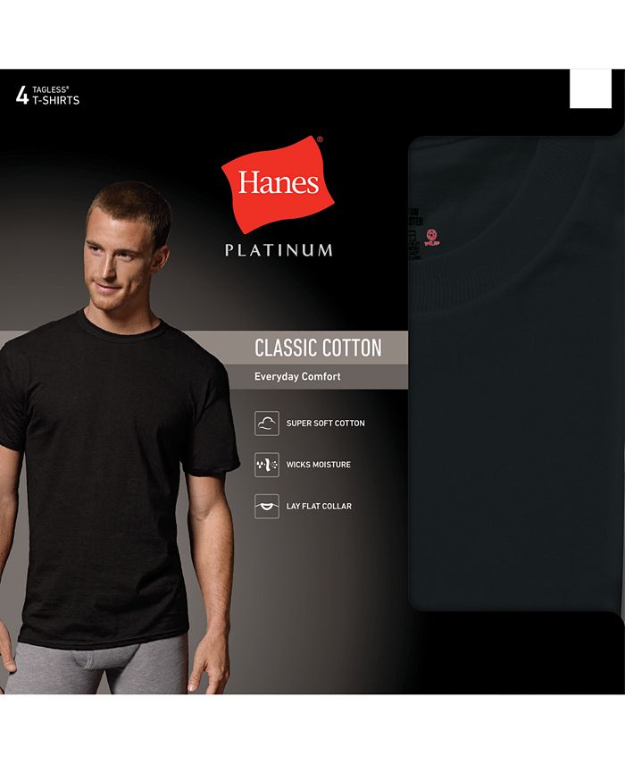 Buy Hanes Mens 10 Pack FreshIQ ComfortSoft Crewneck T-Shirt (White 10-Pack, X-La