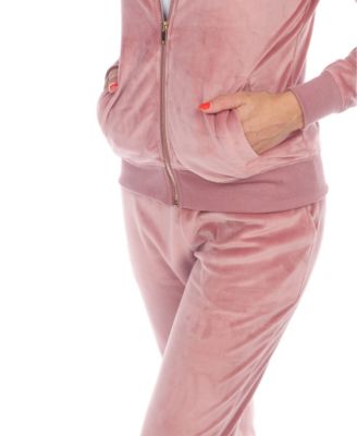 Women's Velour Tracksuit Loungewear 2pc Set
