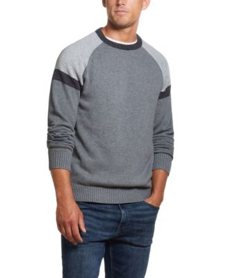 Weatherproof Vintage Men's Colorblock Crew Neck Sweater - Macy's