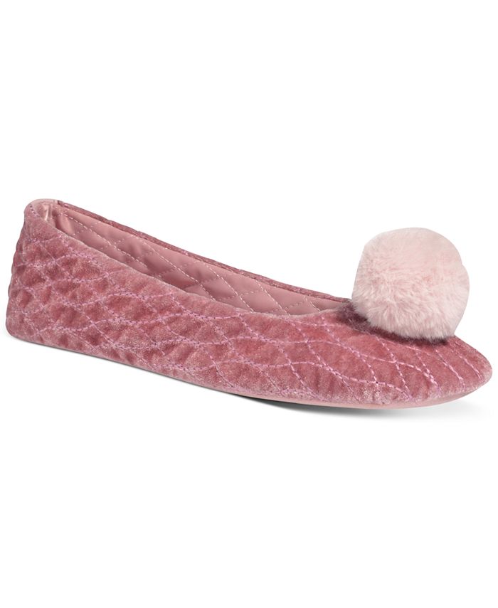kate spade new york Women s Fluffed Ballerina Slippers Macy s