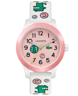 image of Lacoste Kid-s 12.12 White Printed Silicone Strap Watch 32mm
