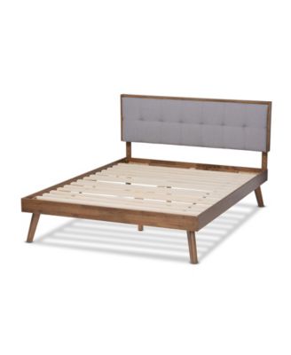 Alke Mid-Century Modern Queen Size Platform Bed