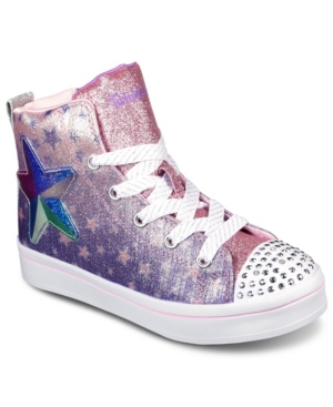 image of Skechers Little Girls Twinkle Toes Twi-Lites - Starry Gem Casual Sneakers from Finish Line