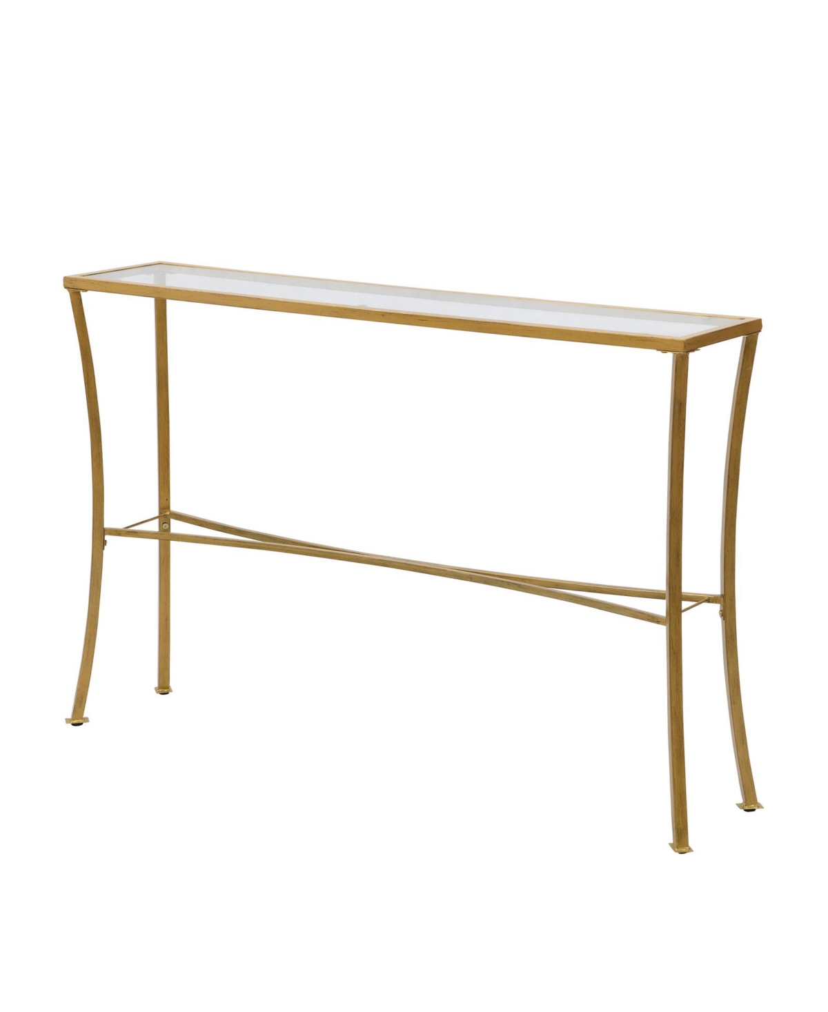 Christopher Glass Top Console Table