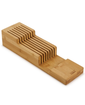 Joseph Joseph Drawerstore Bamboo 2-tier Knife Organizer In Brown