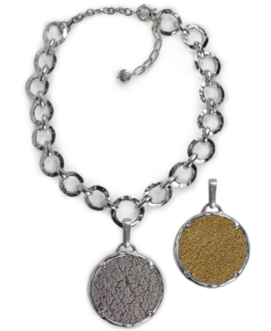 image of Patricia Nash Silver-Tone Reversible Leather 20