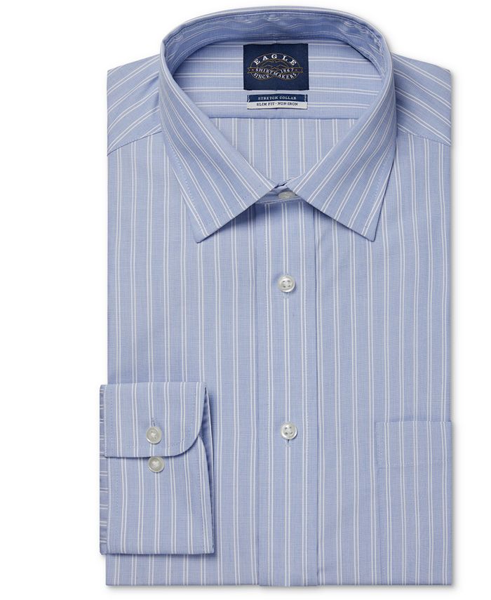 Eagle Slim Fit NonIron Stretch Collar Dress Shirt Macy's