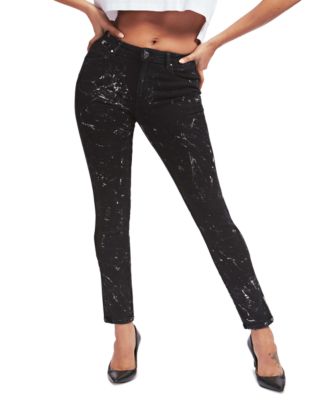 guess paint splatter jeans