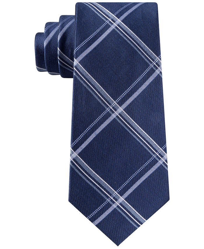 Michael Kors Men's Jimmy Large Plaid Tie - Macy's