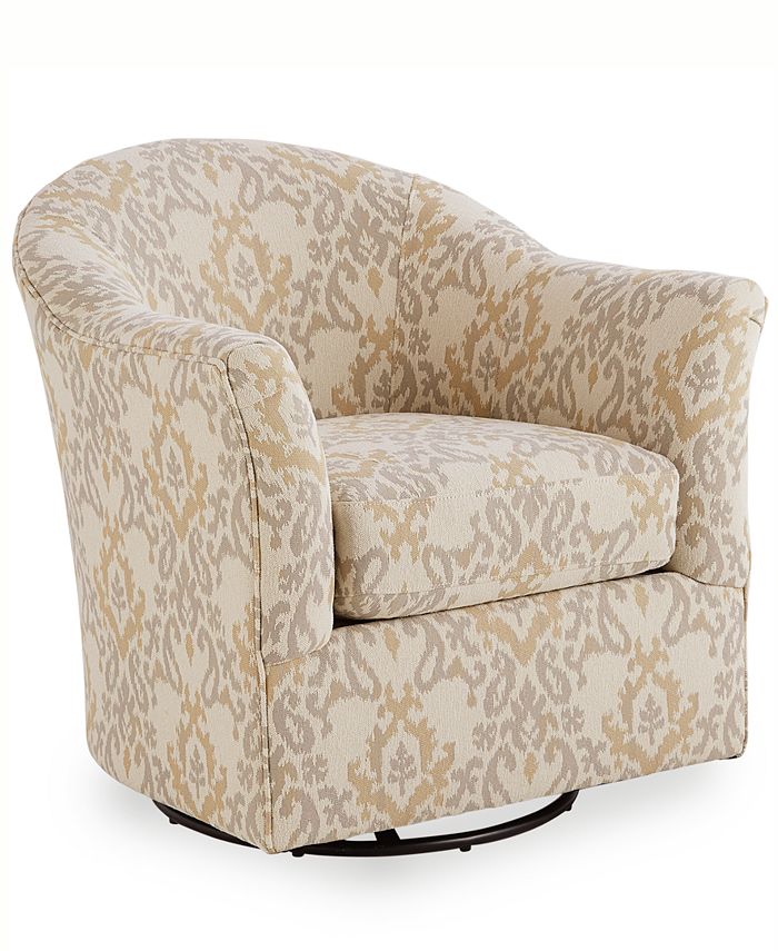 Furniture CLOSEOUT! Arold 32" Fabric Swivel Glider Chair, Created for