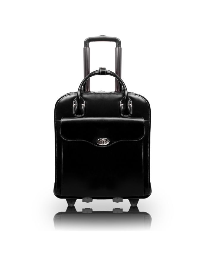 McKlein Melrose 15" Top Grain Cowhide Leather Vertical Wheeled Ladies' Laptop Briefcase & Reviews - Backpacks - Luggage - Macy's