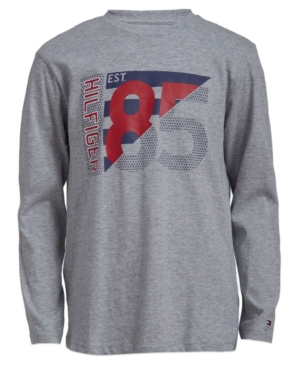 image of Tommy Hilfiger Little Boys Pledge Long Sleeve T-Shirts