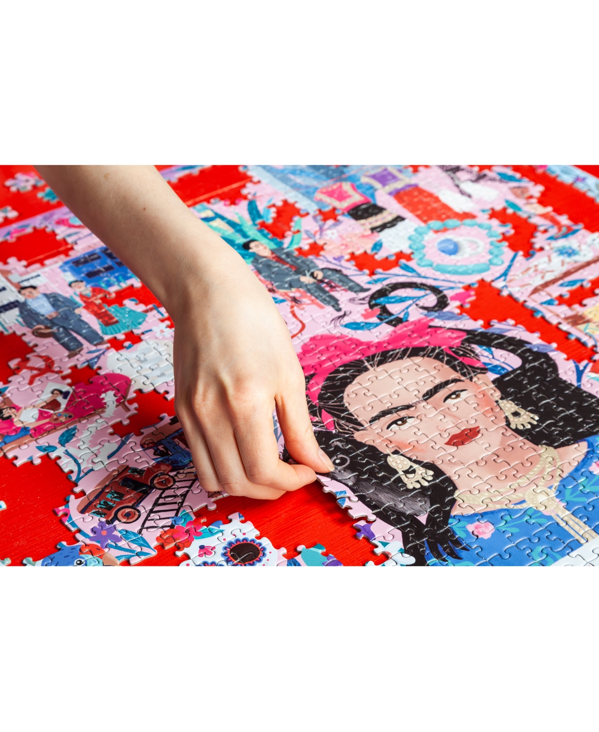 Shop Eeboo Piece And Love Viva La Vida Frida Kahlo 1000 Piece Square Adult Jigsaw Puzzle In Multi