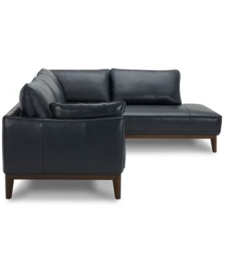 Jollene Leather 2-Pc. Sectional with Chaise, Created for Macy's