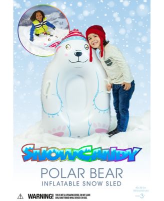 SnowCandy Polar Bear Snow Sled