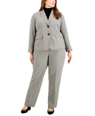 macy's plus size pant suits