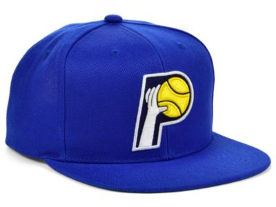 Casquette Indiana Pacers Mitchell & Ness – Bleu Et Jaune – Snapback Large Visière – Occasion