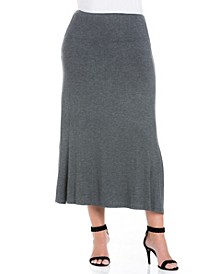Women's Plus Size Maxi Skirt